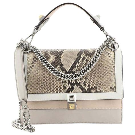 fendi kan i bag python|peekaboo bag fendi.